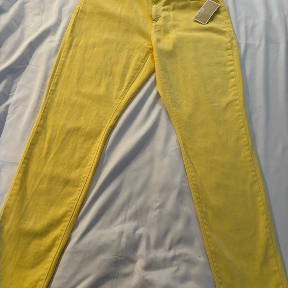 Michael Kors Yellow Skinny Jeans